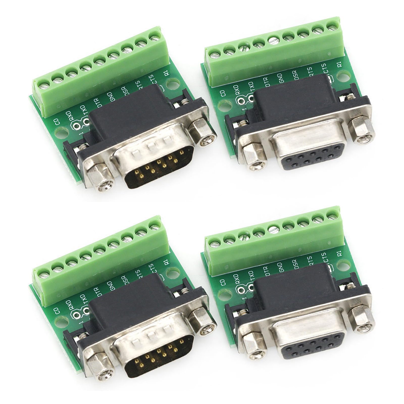 Amazon.co.jp: TVETE 9ピン VGA9コネクタ DB9端子台 変換ボード